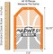 Basketball - Let the Madness Begin - Hanging Vertical Paper Door Banners - College Basketball Party Wall Decoration Kit - Indoor Door Decor